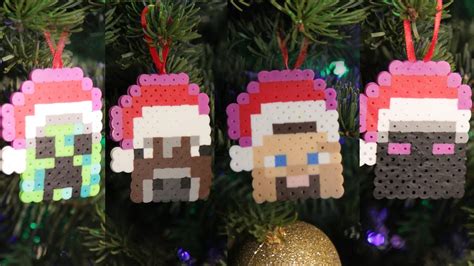 Minecraft 8 Bit Christmas Ornaments Diy Geeky Goodies Youtube
