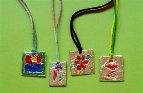 Foil Pendant Craft For Kids Make And Takes