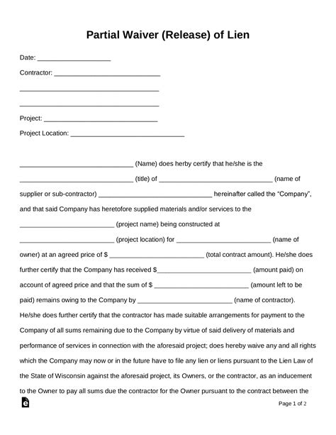 fillable ohio partial lien waiver fill out and sign printable pdf sexiz pix