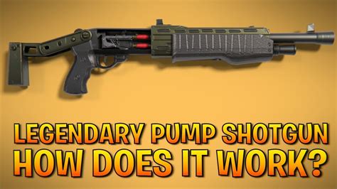 how does the fortnite legendary pump shotgun work youtube