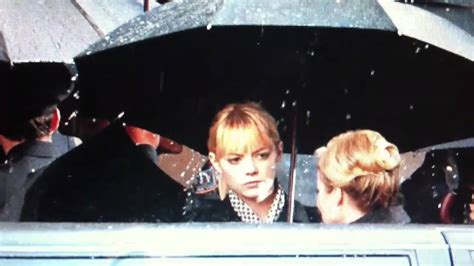 On Set With Emma Stone As Gwen Stacy At A Funeral In Spider Man Reboot