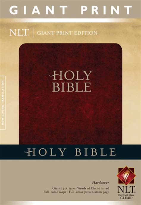 Giant Print Holy Bible Nlt Hardcover Church Partner