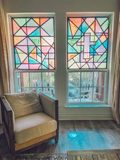 How To Make Faux Stained Glass Windows