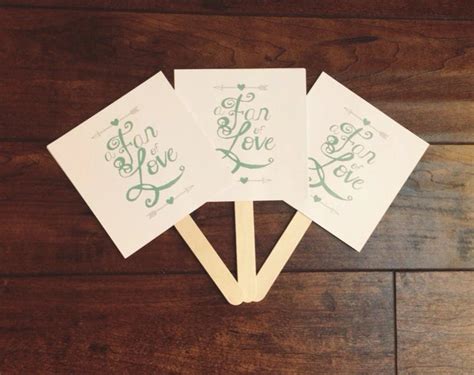 Diy Printable Wedding Fan Program Fan Of Love Paper Wedding Fan