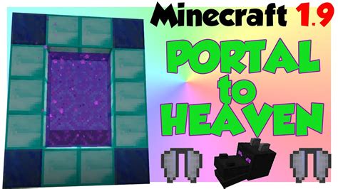 How To Make A Portal To Heaven 19 No Mods Minecraft Youtube
