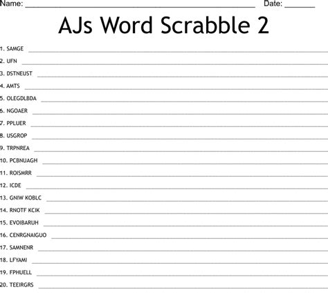 Ajs Word Scrabble 2 Word Scramble Wordmint
