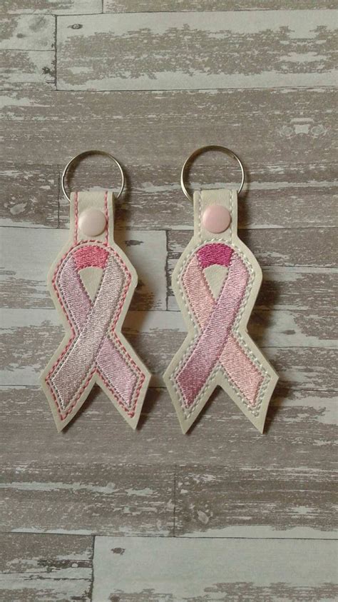 Awareness Ribbon Snap Tab Key Fob Ith Machine Embroidery Designs Digital File Machine Embroidery