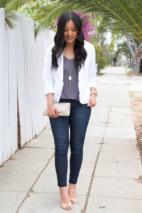 How To Wear A White Blazer Outfits For An Office Or Date