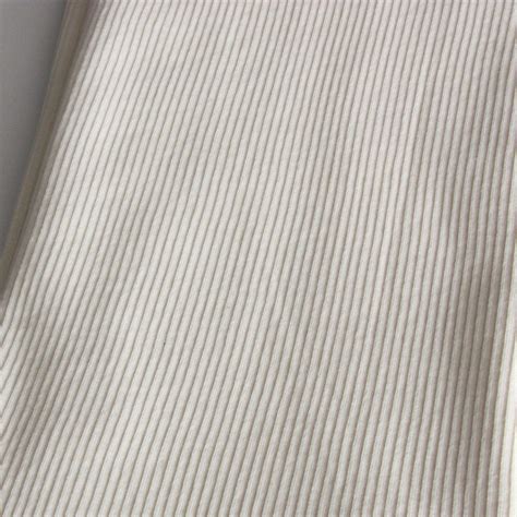 Organic Cotton Ribbed Jersey Off White Jersey And Stretch Fabric