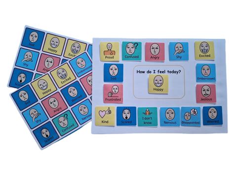 Buy Feelings And Emotions Chart For Visual Learners Toddlers Sen