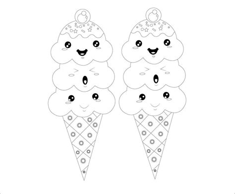 Dondurma Boyama Sayfaları Boyama Online