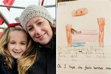 Mum Mortified After Teachers Find Daughters ‘hungover Drawing Of Her