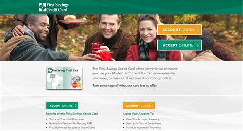 America first credit union offers savings & checking accounts, mortgages, auto loans, online banking, visa products, financial tools, business services, investment options and more to our members in utah, nevada, idaho and arizona. First Savings Credit Card Application - CreditCardMenu.com
