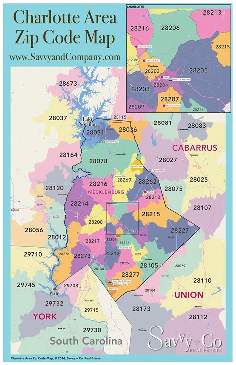 Charlotte Nc Zip Code Map An Essential Guide Savvy Co Real Estate