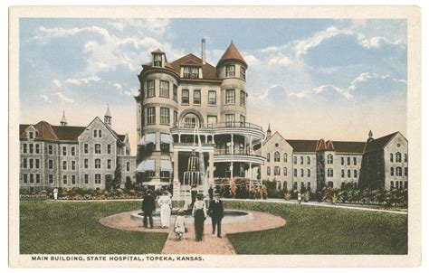 Topeka State Hospital Postcard Kansas Memory Kansas Historical Society