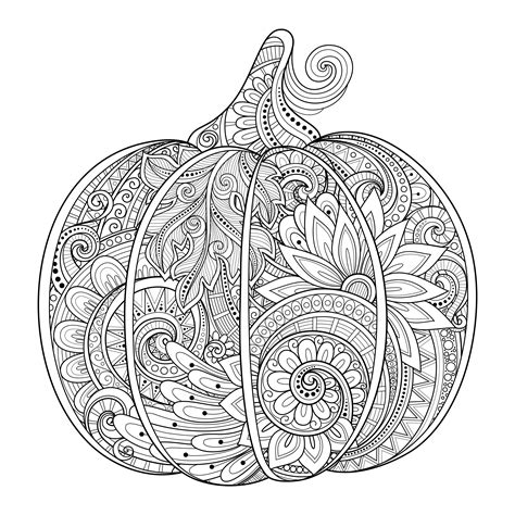 Designs of various styles that range from simpler to more complex for all levels of coloring enthusiasts. Citrouille halloween zentangle source 123rf ...