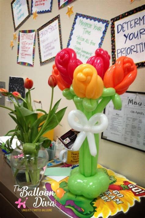 Roses Balloon Bouquet Teacher Appreciation T Yellow Orange