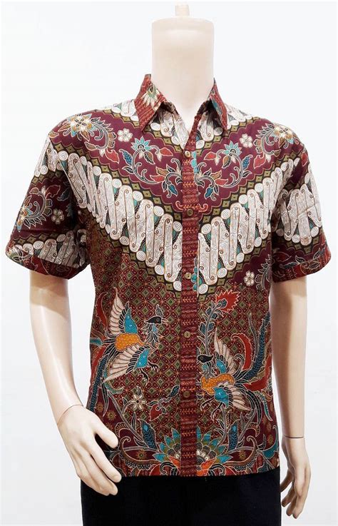 Model Baju Batik Pria Lengan Pendek Motif Parang Batik Bagoes Solo