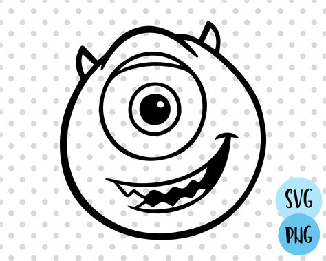 Mike Wazowski Svg Sully Svg Sully And Mike Cut File Sully Outline Mike