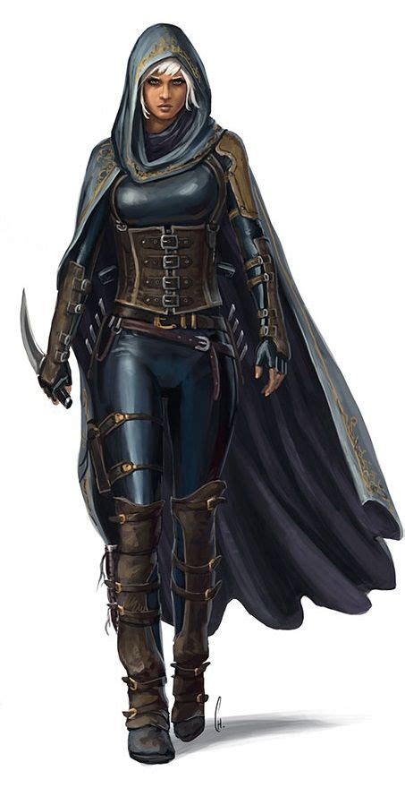 Javier Charro Female Armor Character Portraits Female Assassin