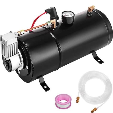 Vevor Air Compressor 120 Psi 12 Volt Train Horn Kit With Tank Pump For Air Horn Bags Vehicle Us