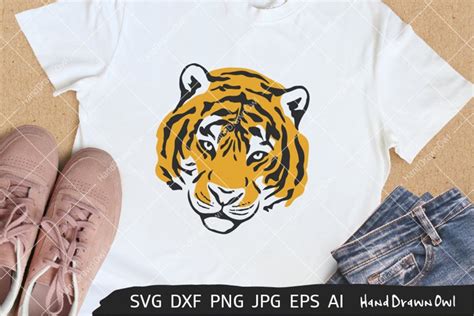 Hand Drawn Tiger Svg Digital Files For Design