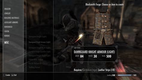 Better Dawnguard Light Armour At Skyrim Nexus Mods And Community