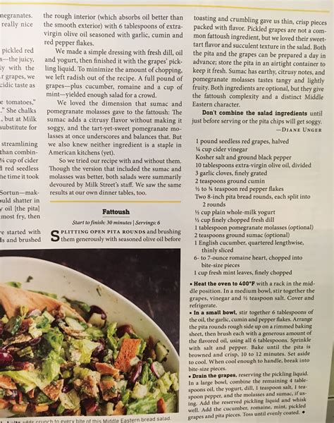 Milk street magazine will take you across the world to find bold ingredients, easy recipes and smart techniques that will change the way you cook. Fattoush Milk street | Recipes, Mediterranean recipes ...