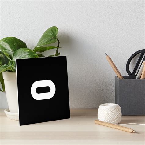 Oculus Logo White Art Board Print For Sale By BetterDIY Redbubble