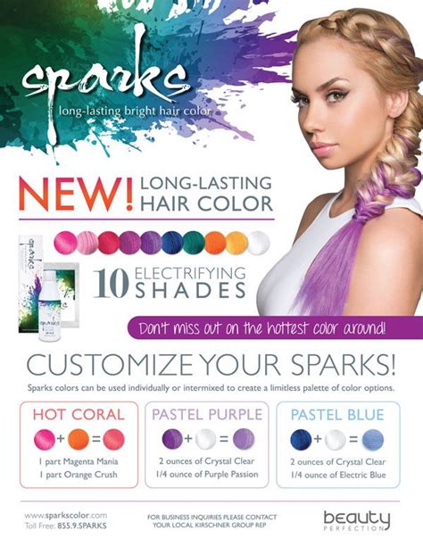 Sparks Long Lasting Bright Hair Color Jinny Beauty Supply