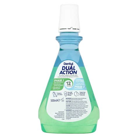 dentyl dual action smooth mint cpc mouthwash 500ml chemist direct