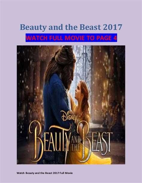 A young prince, imprisoned in the form of a beast (dan stevens), can be freed. Watch Beauty and the Beast (2017) full movie streaming reddit