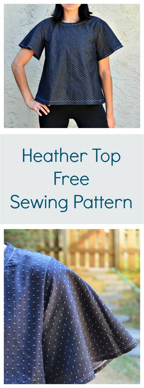 Free printable patterns to cut out and use for crafts, scrapbooking, creating stencils, and more. Free Sewing Pattern: Heather Top | On the Cutting Floor ...