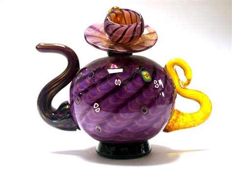 Whimsical Colorful And Original Glass Teapots By Christian Thirion