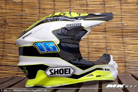 The plastic scoops are gone, replaced by a very aggressive shell shape. Racing Helmets Garage: Shoei VFX-W J.Cluzel 2015 by MK Art ...