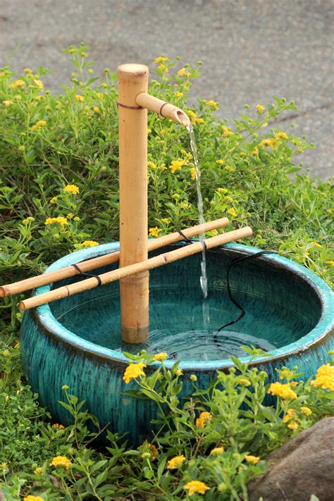Not only will a water fountain create a tranquil ambience in your outdoor space, but it will also increase the wildlife traffic to your garden. Bamboo Adjustable Fountain Kit, 18" | Gardeners.com