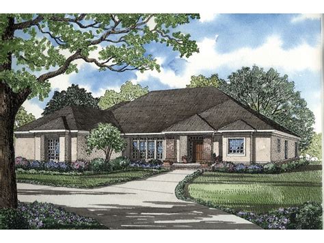 Ranch House Plan Front Image 055d 0199 House Plans And More House
