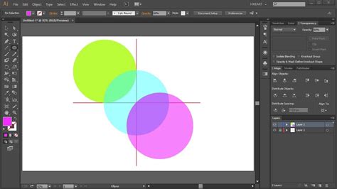 How To Draw Circles From An Intersection Point In Adobe Illustrator