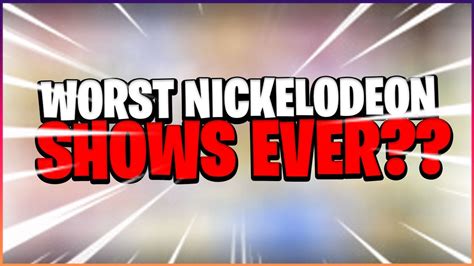 The Top 10 Worst Nickelodeon Shows Everbut Why Spongebob Youtube