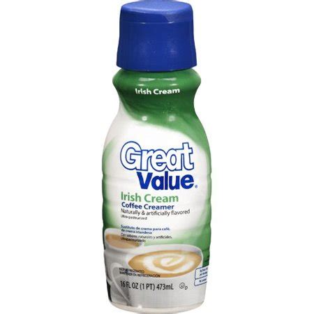 Not even half of what this coffeemate stuff uses. Great Value Irish Cream Coffee Creamer, 1 Pint - Walmart.com