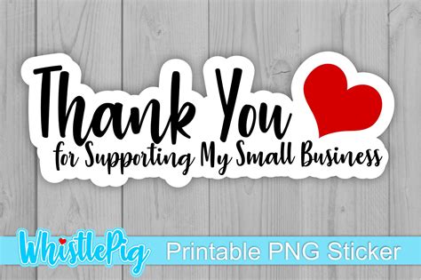 Small Business Sticker Thank You For Supporting My Business 1171147
