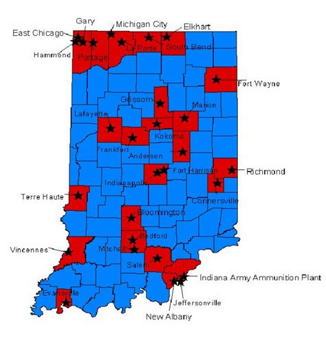 Indiana Counties And Municipalities Containing An Enterprise Zone