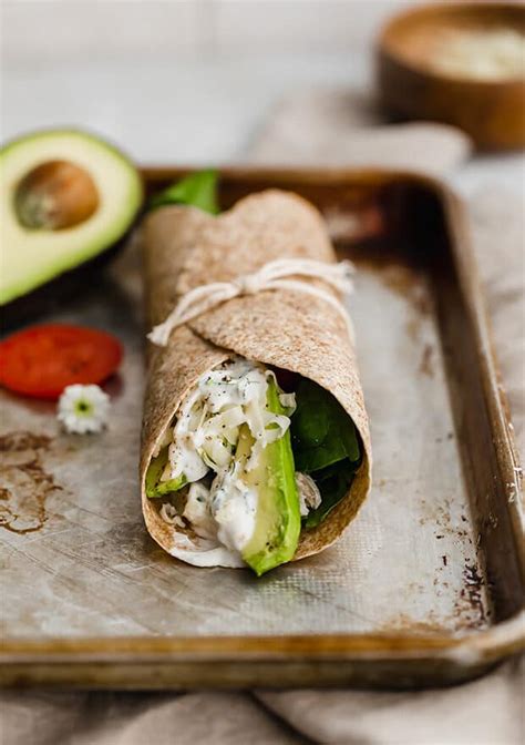 Use veggies, grilled chicken, and make your own dressing as we did with this chicken caesar wrap. Healthy Chicken Wraps with Cilantro Lime Sauce — Salt & Baker