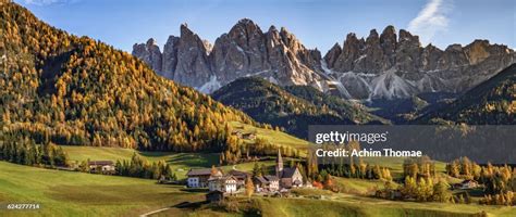 Val Di Funes Dolomite Alps South Tyrol Italy Europe High Res Stock