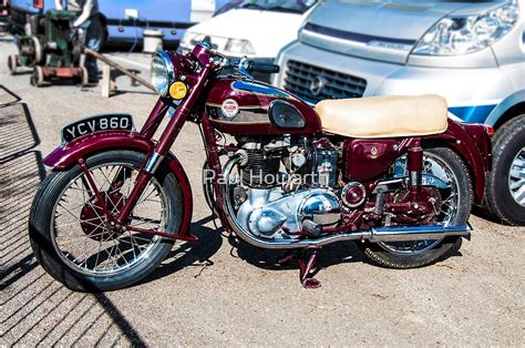 Vintage Ariel Motorcycle By Paul Howarth Redbubble