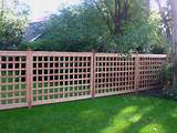 Wood Fencing With Lattice