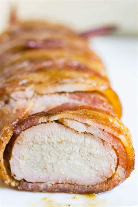 How to make bacon wrapped pork loin. Traeger Grilled Grilled Bacon-Wrapped Pork Tenderloin ...