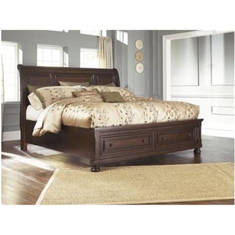 B697 78 Ashley Furniture Eastern King Sleigh Bed With Storage Fb