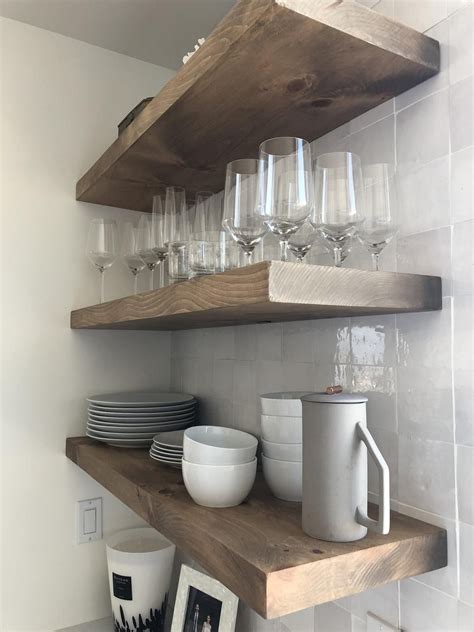 20 Wood Floating Shelf Kitchen