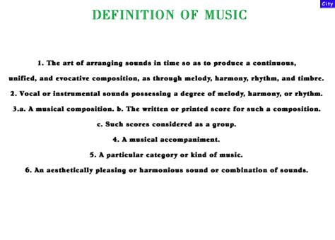 Meaning, pronunciation, synonyms, antonyms, origin, difficulty, usage index and more. Kidtastic - Music Center - Definition of Music